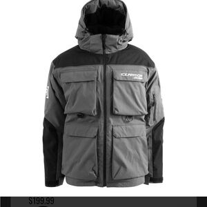 Men's Gray and Black Ski Jacket